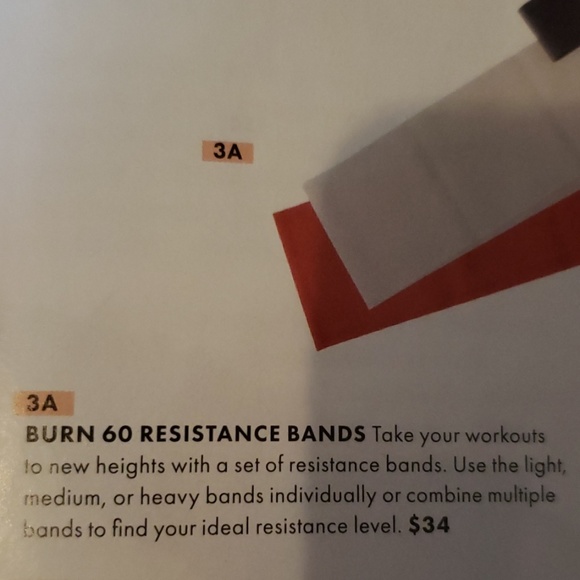 Burn 60 resistance bands fab fit fun set of 3 - Picture 6 of 6